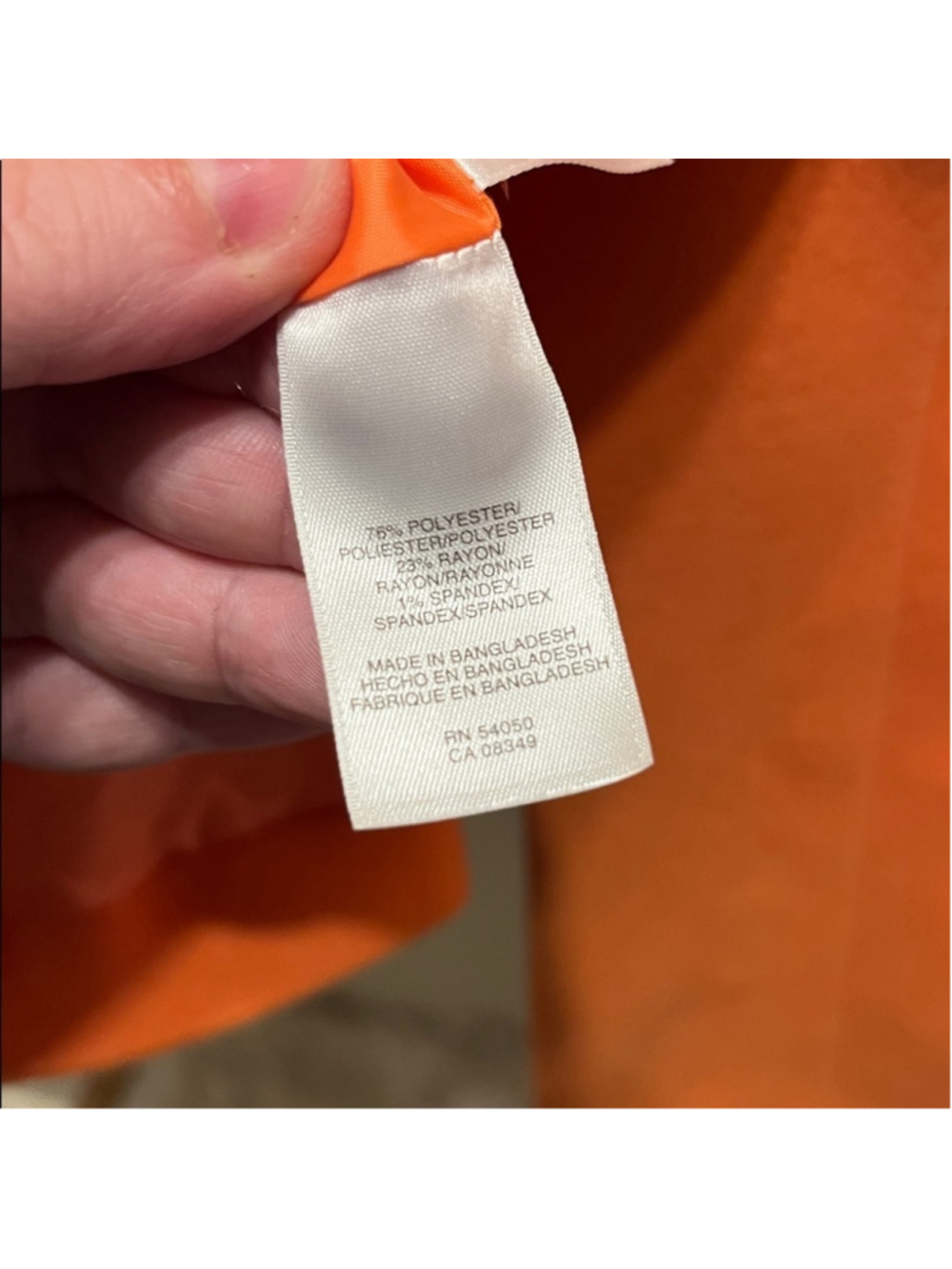 Jones New York Women's Bright Orange Blazer - Picture 3 of 4